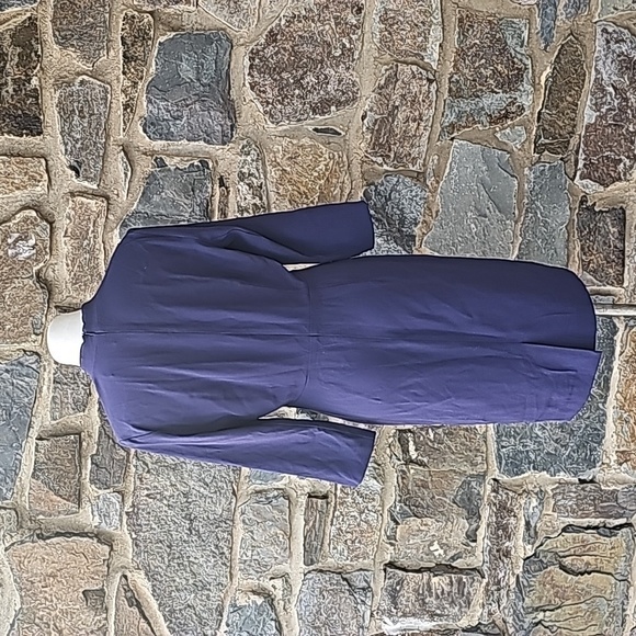 MM Lafleur Blue Niko Faux Wrap Bodice Lined Dress Size 12 - Picture 6 of 11